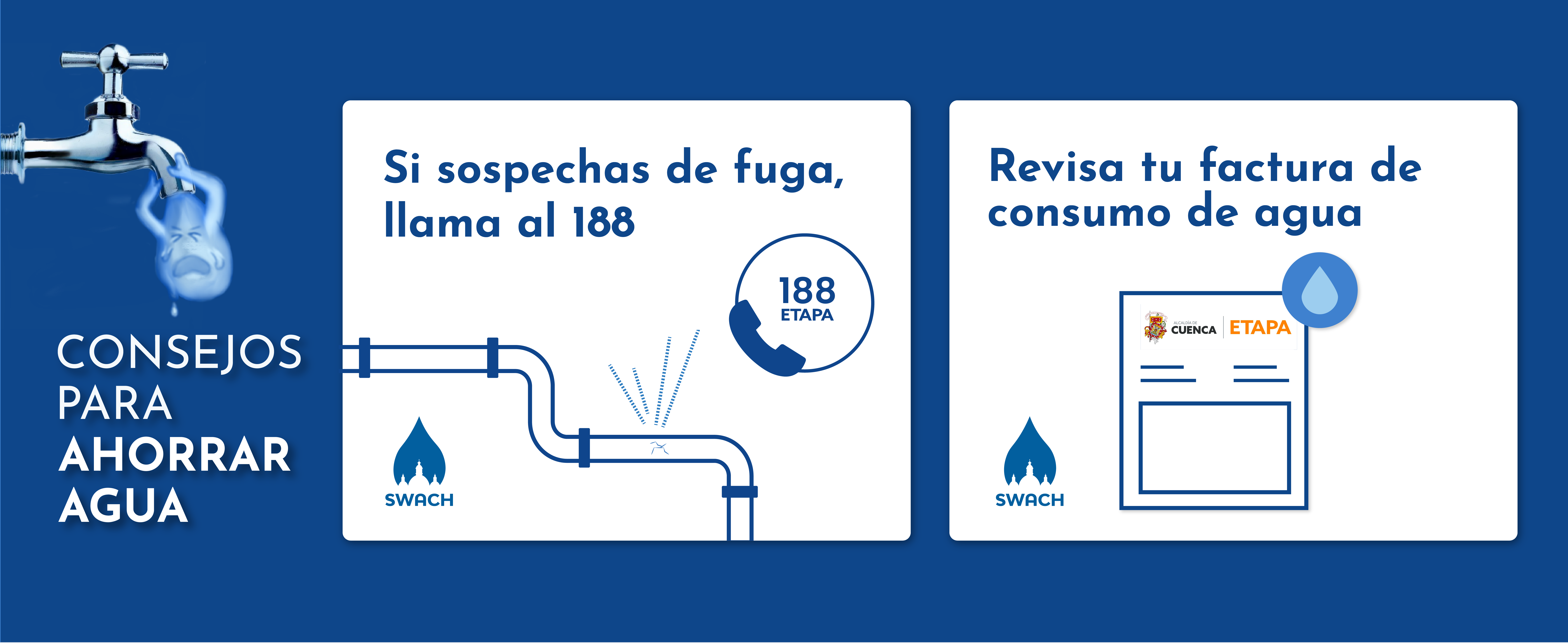 Consejos para ahorrar: detectar fugas, revisar factura de ETAPA EP.