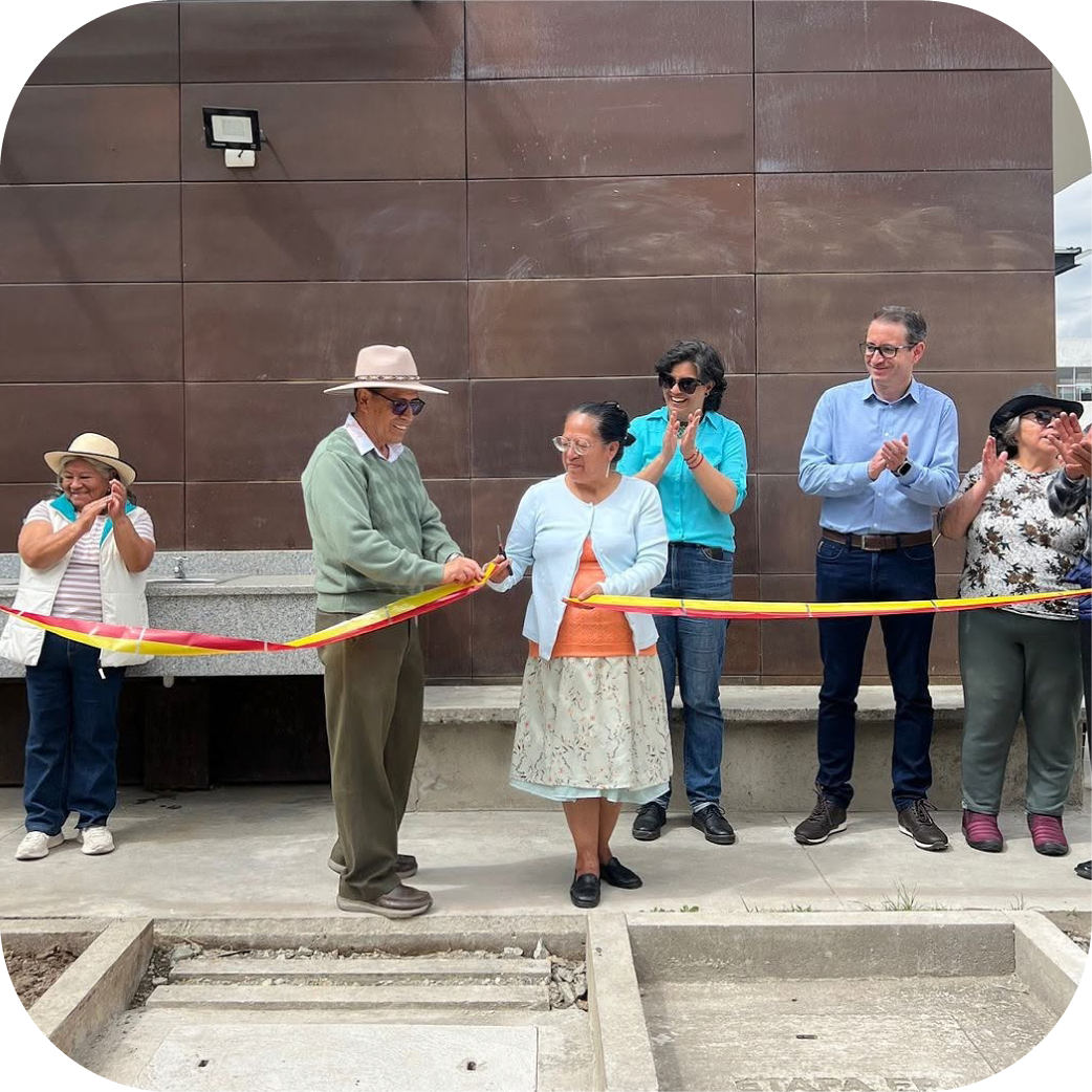 Inauguración de sistema de captación de agua